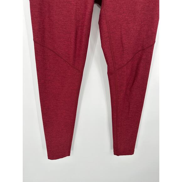 Outdoor Voices Leggings Women MEDIUM Red Burgundy Pull On Stretch Activewear - Picture 3 of 9